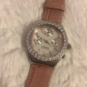 Pink Diamonique Rhinestone Watch